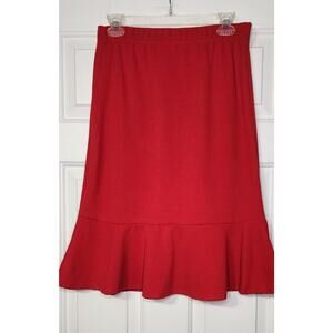 Peplum Red‎ Skirt Petite large Tiffany & Grey